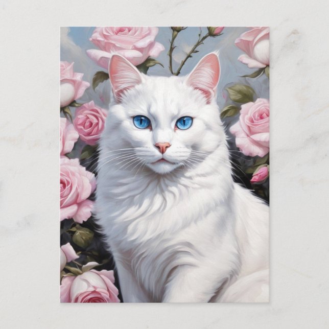 Hübsche Rosen Postkarte (Vorderseite)
