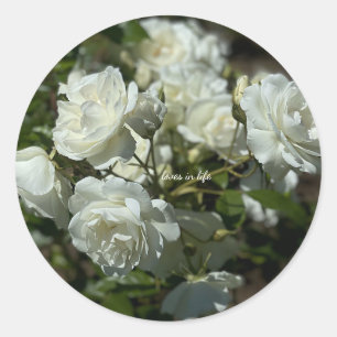 Hübsche Rosen Runder Aufkleber