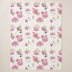 Hübsche Rosen Sherpadecke