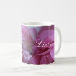Hübsche Rosenrosen, stilvoll, individuell anpassba Kaffeetasse