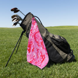 Hübsche Rote Blume Golfhandtuch