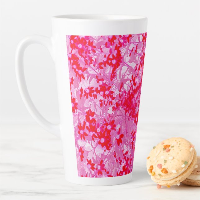 Hübsche Rote Blume Milchtasse (Beispiel)