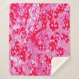 Hübsche Rote Blume Sherpadecke