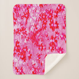 Hübsche Rote Blume Sherpadecke