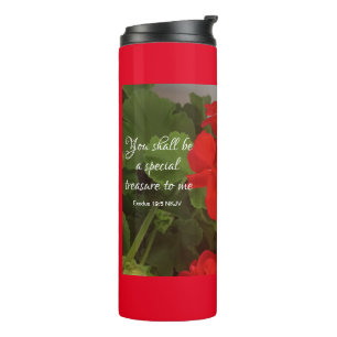 Hübsche Rote Blume Special Thermosbecher