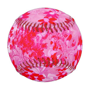 Hübsche rote Blumen Baseball