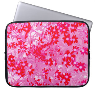 Hübsche rote Blumen Laptopschutzhülle