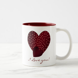 Hübsche rote Herzen: I Liebe Sie Tasse