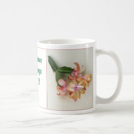Hübsche rote u. gelbe Weihnachtskaktuss-Tasse Kaffeetasse