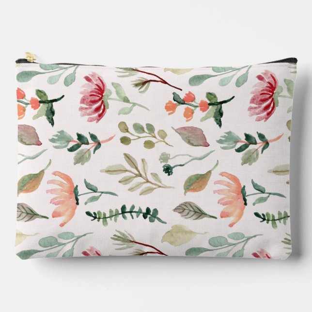 Hübsche rustikale Blume Niedliche Muster Zubehörtasche (Vorderseite)