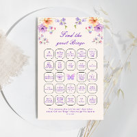 Hübsche Schmetterlinge finden das Gast-Bingo-Spiel