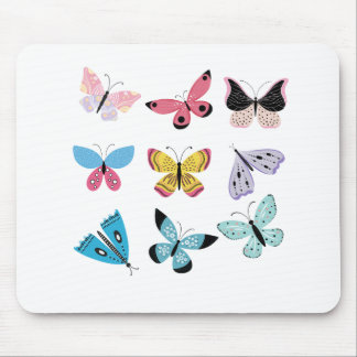 Hübsche Schmetterlinge Mousepad