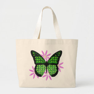 Hübsche Schmetterlings-Tasche Jumbo Stoffbeutel