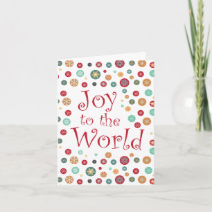 Hübsche Schneeflocke Polka Dot Happy Holidays Card Feiertagskarte