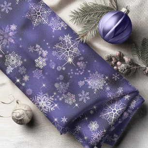Hübsche Schneeflocken Pattern Violet ID846 Stoff