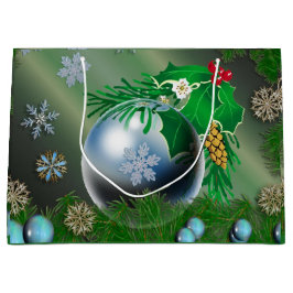 hübsche Schneeflocken Weihnachtsverzierungen Große Geschenktüte