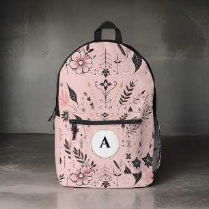 hübsche schwarze Schulmädchen Bedruckter Rucksack