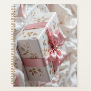 hübsche Seiden-Rosafarbene Geschenkbox Planer