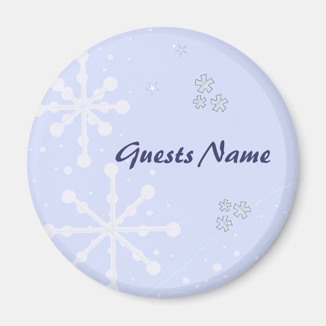 Hübsche Snowflake Place Holdings Magnet (Vorne)