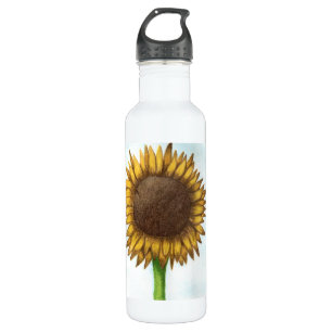 Hübsche Sonnenblume Edelstahlflasche