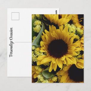 Hübsche Sonnenblume Kleine Blume Bouquet Postkarte