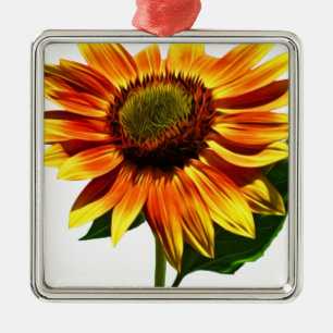 Hübsche Sonnenblume Ornament Aus Metall
