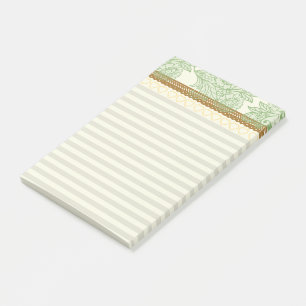 Hübsche Spitze und Streifen Retro Pastell Feminine Post-it Klebezettel