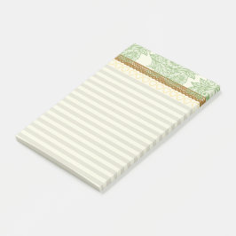 Hübsche Spitzen und Streifen Retro pastel Feminine Post-it Klebezettel