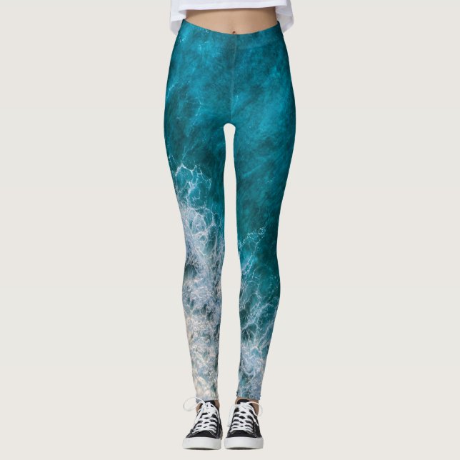 Hübsche Strandlandschaft Leggings (Vorderseite)