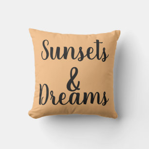 hübsche SUNSETS & DREAMS-Buchstaben Kissen