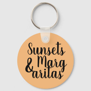 hübsche SUNSETS & MARGARITAS   Schlüsselanhänger