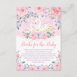 Hübsche Swan Princess Duschbücher für die Babybibl Begleitkarte