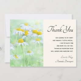 Hübsche Tage in einem Feldfoto Dankeskarte