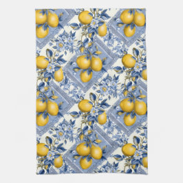 Hübsche Talavera-Fliese Ganzkörperdruck Lemons Geschirrtuch