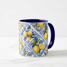 Hübsche Talavera-Tile-Multimedia-Lemons Tasse