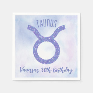 Hübsche Taurus Astrologie Unterzeichnung Custom Ge Serviette