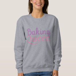 Hübsche Textbacken von Frauen Sweatshirt