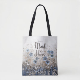 Hübsche Trauzeugin Blauer/Weißblume Tasche