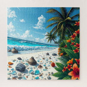 Hübsche Tropical Beach Szene Küstenart