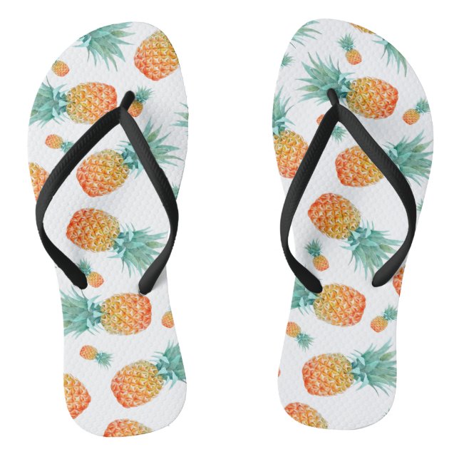 Hübsche TROPISCHE Ananas-Schleimbügel Flip Flops (Fußbett)