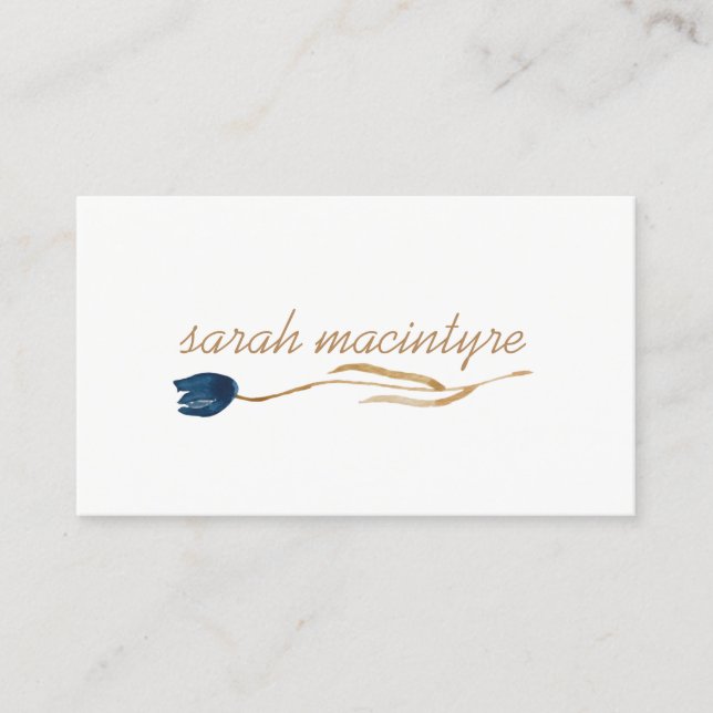 Hübsche Tulpe-Vernetzungs-Karten Telefonnummerkarte (Vorderseite)