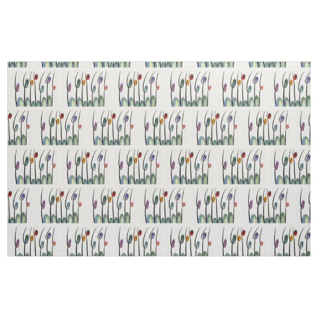 Hübsche Tulpen Stoff (Fat Quarter (45,7 x 55,9 cm))
