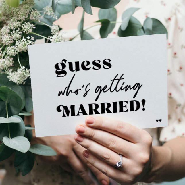 Hübsche Typografie Moderne lässige Hochzeit Einladung (Von Creator hochgeladen)