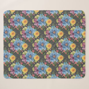 Hübsche und dunkle Blume Sherpadecke