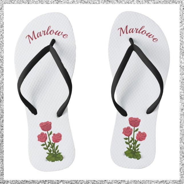 Hübsche und elegante Rose Flip Flops (Von Creator hochgeladen)