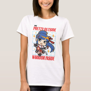 Hübsche und starke Frauen weiß T-Shirt