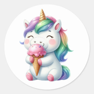 Hübsche Unicorn Pool Party Stickers