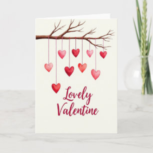 Hübsche Valentinsherzen-Karte Karte