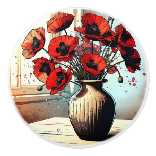 Hübsche Vase der Roten Pfeffer ai art Keramikknauf