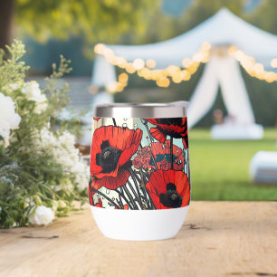 Hübsche Vase der Roten Pflaumen